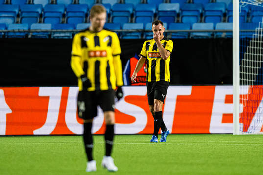 Even Hovland of Häcken looks dejected
