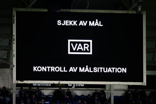 Video assistant referee (VAR) check