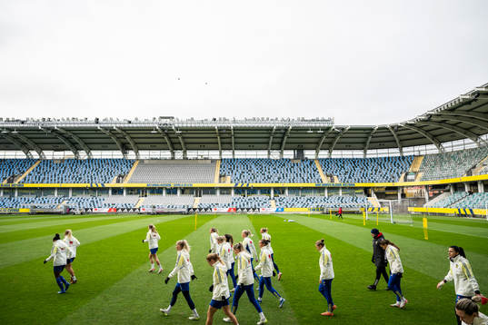 Players of the Swedish women's national football team