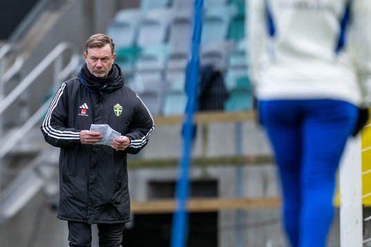Head coach Peter Gerhardsson of the Swedish women's