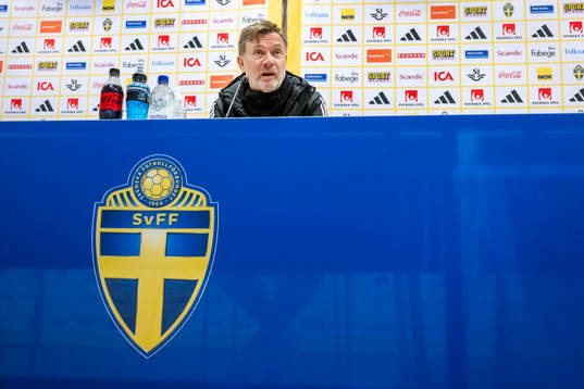Head coach Peter Gerhardsson of the Swedish women's