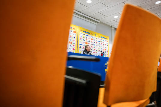 Head coach Peter Gerhardsson of the Swedish women's