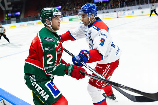 Frölundas Christian Folin och Oskarshamns Ahti Oksanen