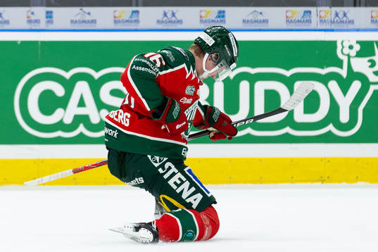 Frölundas Otto Stenberg jublar