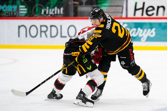 Malmö Redhawks Adam Ollas Mattsson och Skellefteås Dylan