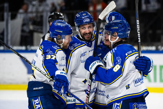 Leksands Marek Hrivik jublar