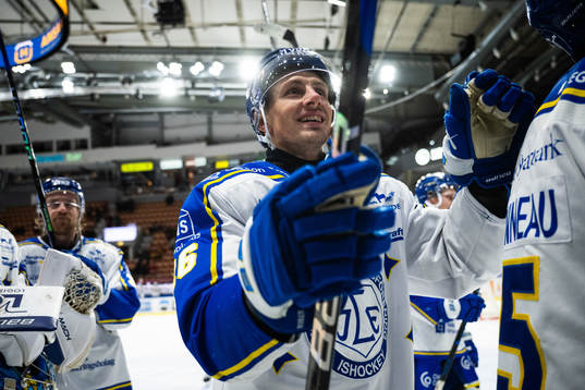 Leksands Patrik Noren jublar