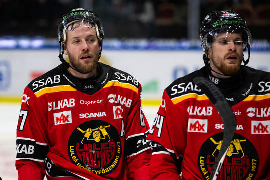 Luleås Linus Omark och Brendan Shinnimin deppar