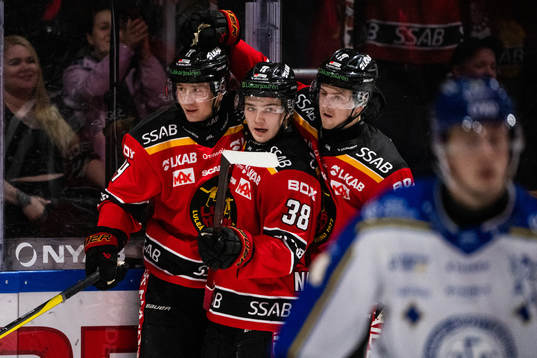 Luleås Jonas Berglund, Olli Nikupeteri och Jesper Sellgren