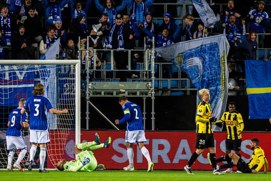 Martin Bjørnbak of Molde celebrates