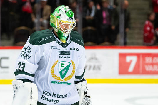Färjestads målvakt Maxime Lagacé deppar