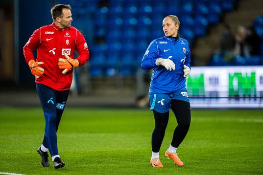 Jon Knudsen, goalkeeper coach of Norway, and goalkeeper