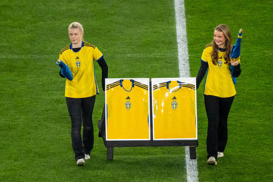 Two jerseys of Sweden