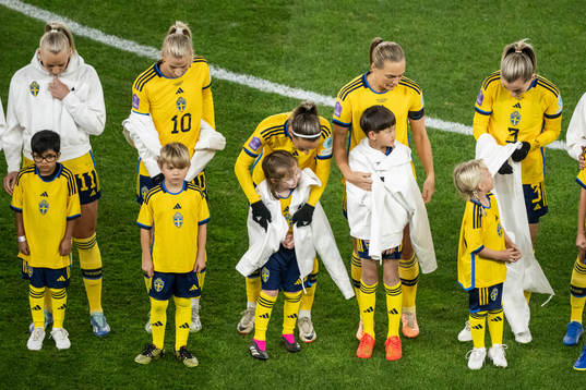 Players of Sweden at line up