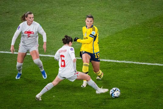 Noelle Maritz and Géraldine Reuteler of Switzerland and