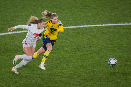 Alayah Pigrim of Switzerland and Linda Sembrant of Sweden