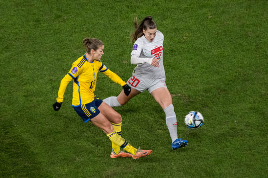 Filippa Angeldahl of Sweden and  Seraina Piubel of