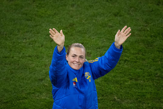 Magdalena Eriksson of Sweden celebrates