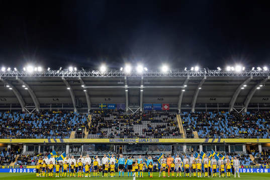 Players of Sweden at line up