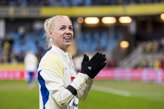 Caroline Seger of Sweden celebrates