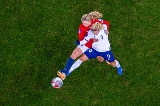 Mathilde Harviken of Norway and Eugénie Le Sommer of France