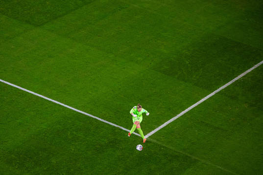 Goalkeeper Aurora Mikalsen of Norway