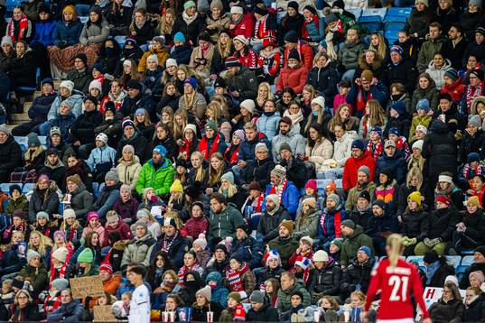Spectators in the stands