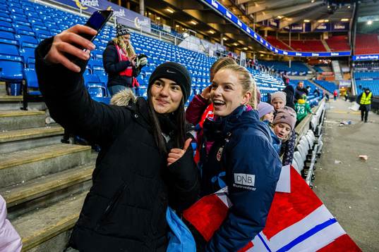 Goalkeeper Guro Pettersen of Norway