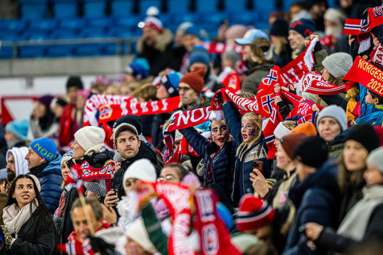 Spectators in the stands