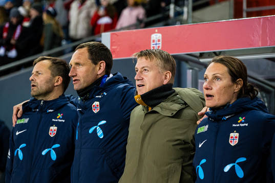 Jon Knudsen, goalkeeper coach of Norway, Terje Skjeldestad,