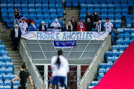 Spectators in the stands