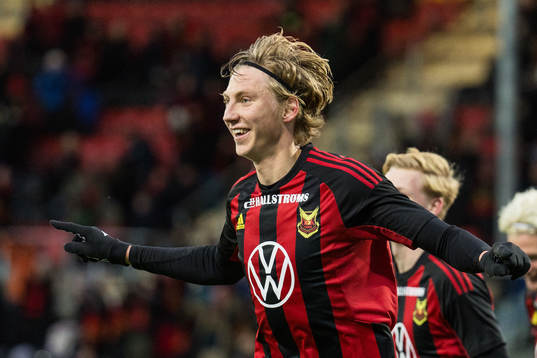 Östersunds Albin Sporrong jublar