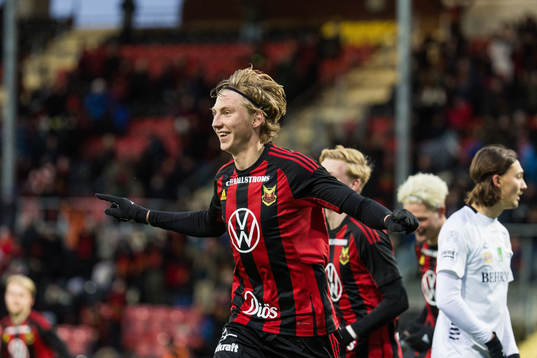 Östersunds Albin Sporrong jublar