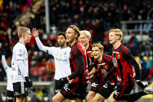 Östersunds Albin Sporrong jublar