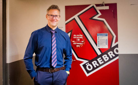 Porträtt på Örebros tränare Johan Hedberg