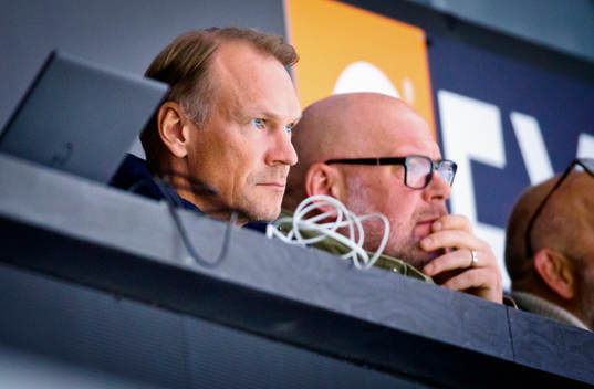 Nicklas Lidström på läktaren