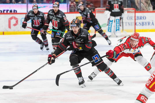Örebros Filip Berglund och Frölundas Gustav Rydahl