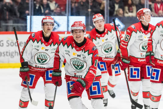 Frölundas Erik Borg jublar