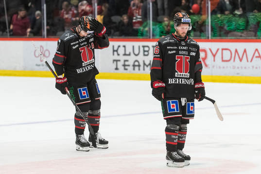 Örebros Filip Berglund och Mathias Bromé deppar