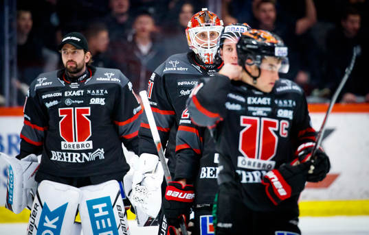 Örebros målvakt Jhonas Enroth och målvakt Jonas Arntzen
