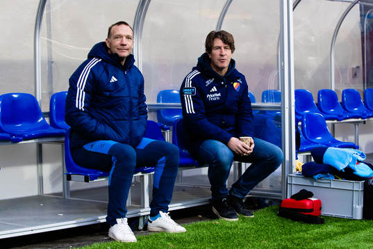 Djurgårdens tränare Kim Bergstrand och tränare Thomas