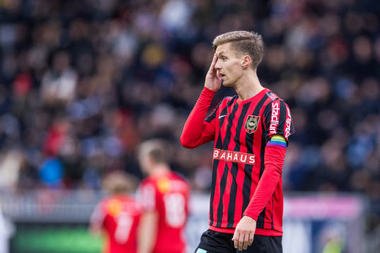 Brommapojkarnas Samuel Leach Holm deppar