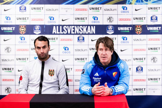 Brommapojkarnas tränare Andreas Engelmark och Djurgårdens