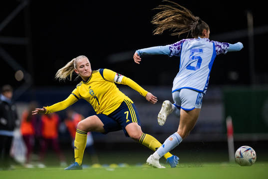 Tuva Skoog of Sweden and Sandra Villafane of Spain