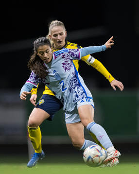 Tuva Skoog of Sweden and Judit of Spain