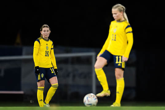 Elsa Pelgander of Sweden looks dejected