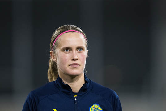 Klara Svensson Senelius of Sweden at line up