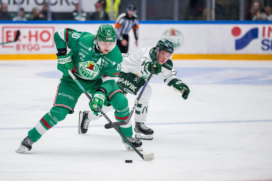 Rögles Rodrigo Abols och Färjestads Oscar Lawner
