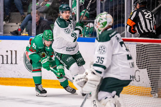 Rögles Adam Tambellini och Färjestads David Tomasek