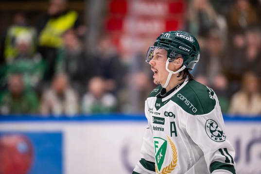 Färjestads Joakim Nygård reagerar